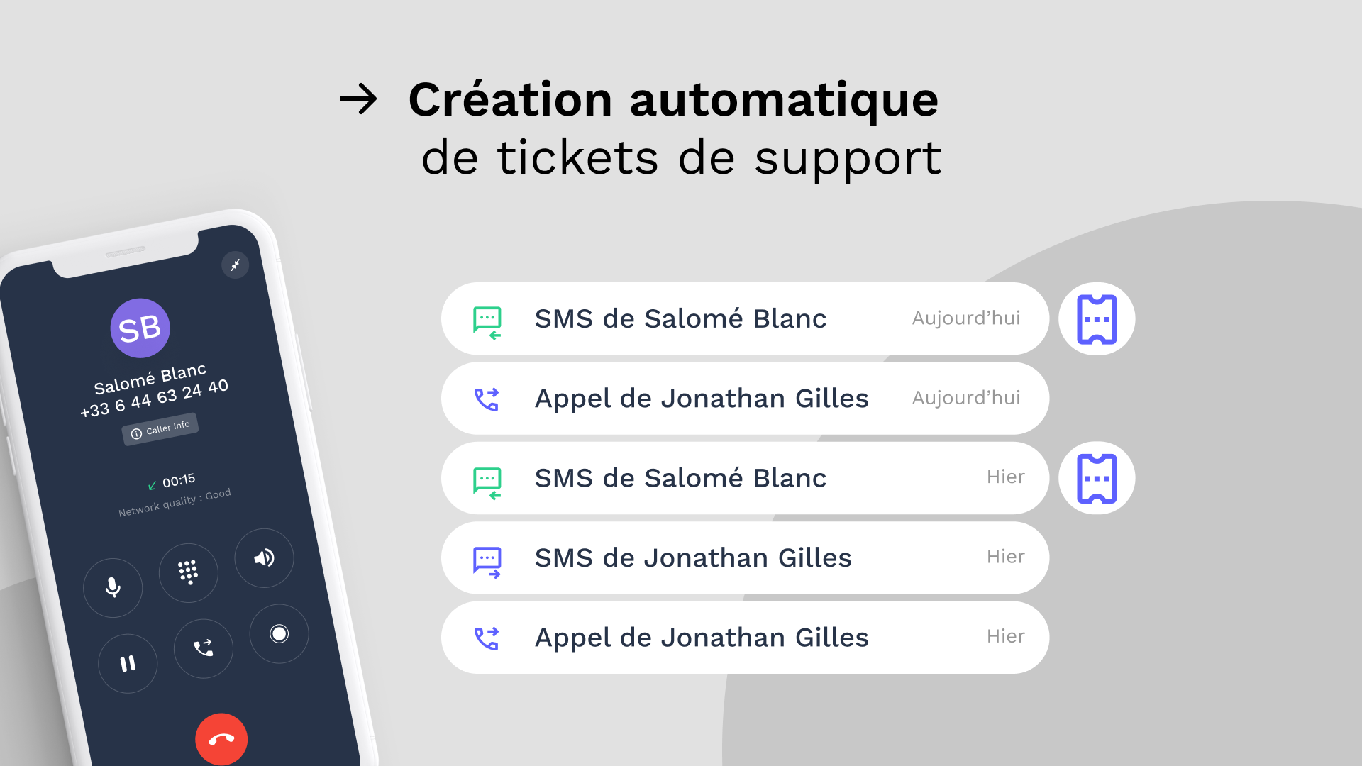 Integration Zendesk Support et Onoff Business - Creation automatique de tickets